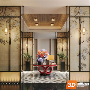 Lobby Decoration Skp Files 